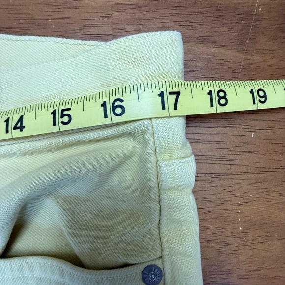 Women’s Agolde Parker Cropped Jean Butter Yellow 32 - Picture 3 of 7